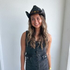 Forever 21 Black Denim Dress